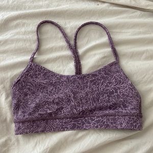 Lululemon sports bra flow y bra purple